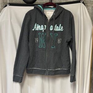 Aeropostale Charcoal Gray Hoodie Jacket